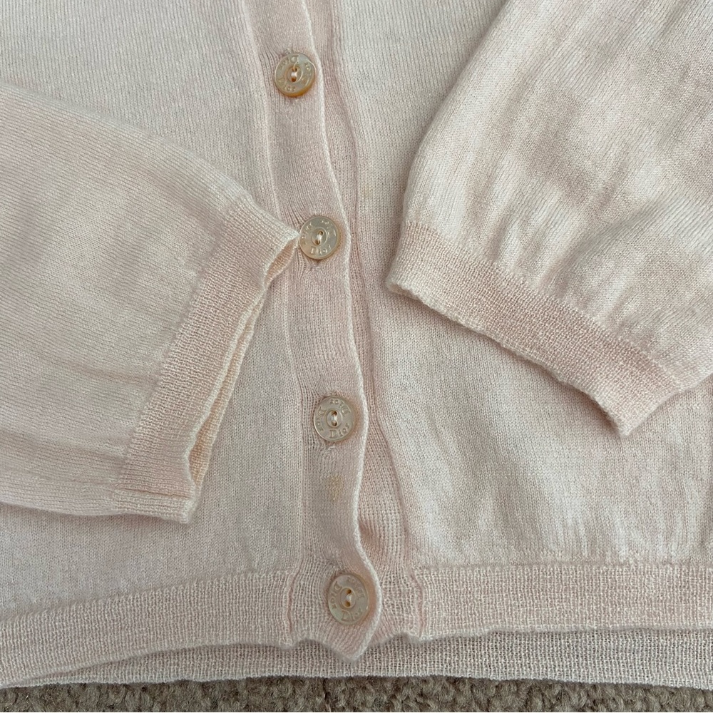 Christian Dior Cashmere Embellished Crystals and Pearls Neck Cardigan - Picture 9 of 13